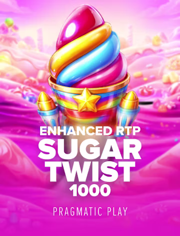Bright candy-themed example slot artwork